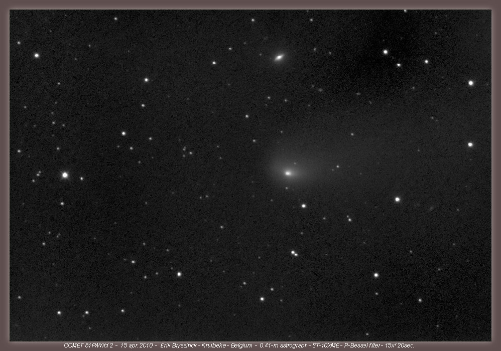 image comet 81P/WILD by Erik Bryssinck