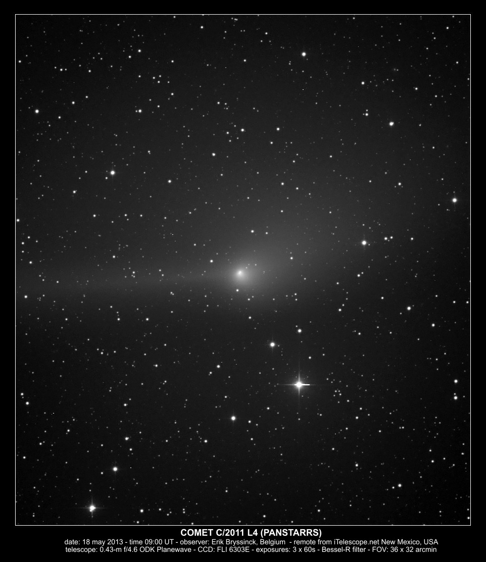 comet C/2011 L4 (PANSTARRS), 18 may 2013, Erik Bryssinck