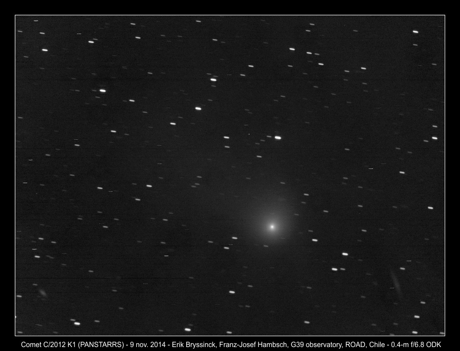 image comet C/2012 K1 of 9 nov.2014 - copyright: Erik Bryssinck & Franz-Josef Hambsch