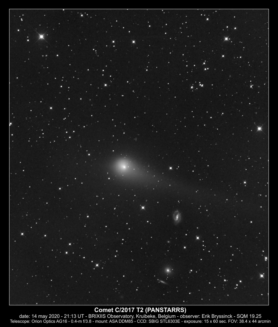 comet C/2017 T2 (PANSTARRS) on 14 may 2020, Erik Bryssinck