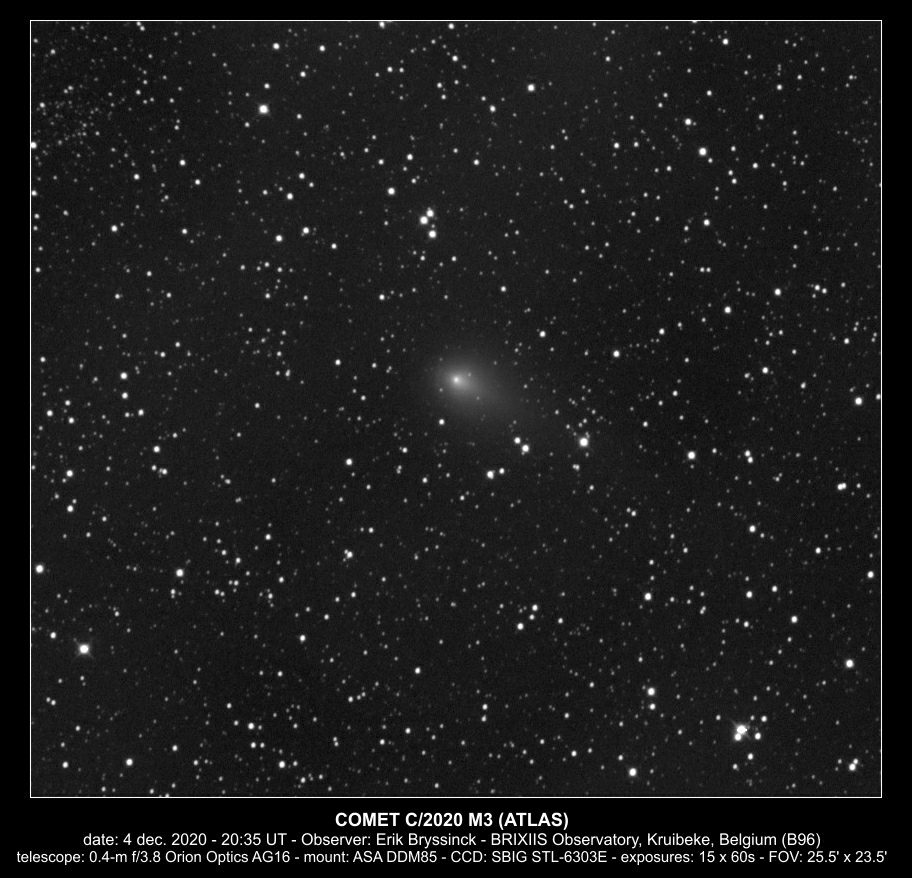 comet C/2020 M3 (ATLAS), 4 dec. 2020, Erik Bryssinck