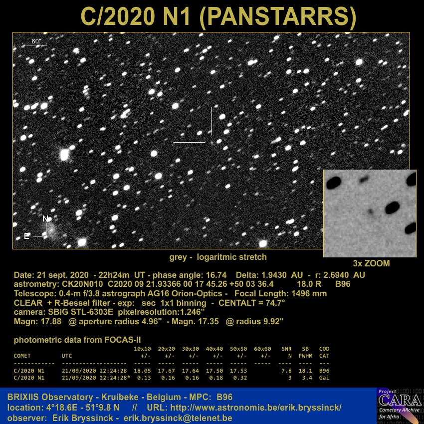 comet C/2020 N1 (PANSTARRS), Erik Bryssinck