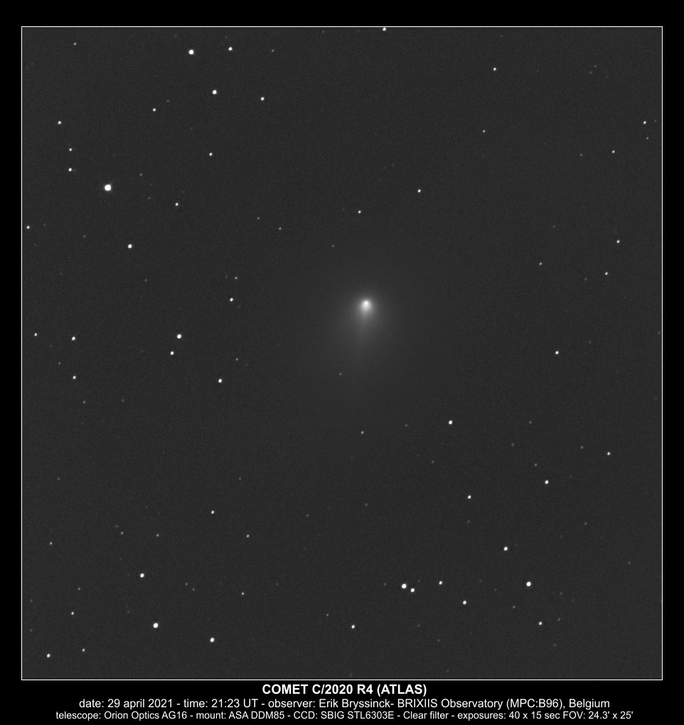 comet C/2020 R4 (ATLAS), 29 april 2021, Erik Bryssinck
