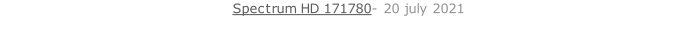 Spectrum HD 171780- 20 july 2021   26 sept. 2018