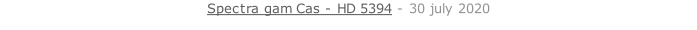 Spectra gam Cas - HD 5394 - 30 july 2020