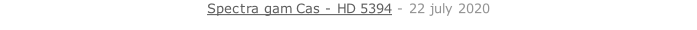 Spectra gam Cas - HD 5394 - 22 july 2020